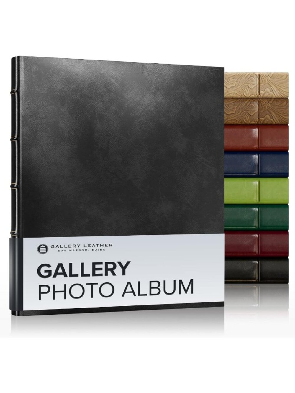 Leather Photo Album for 4x6 Pictures, Slip-In Pockets & Writing Space, Memory